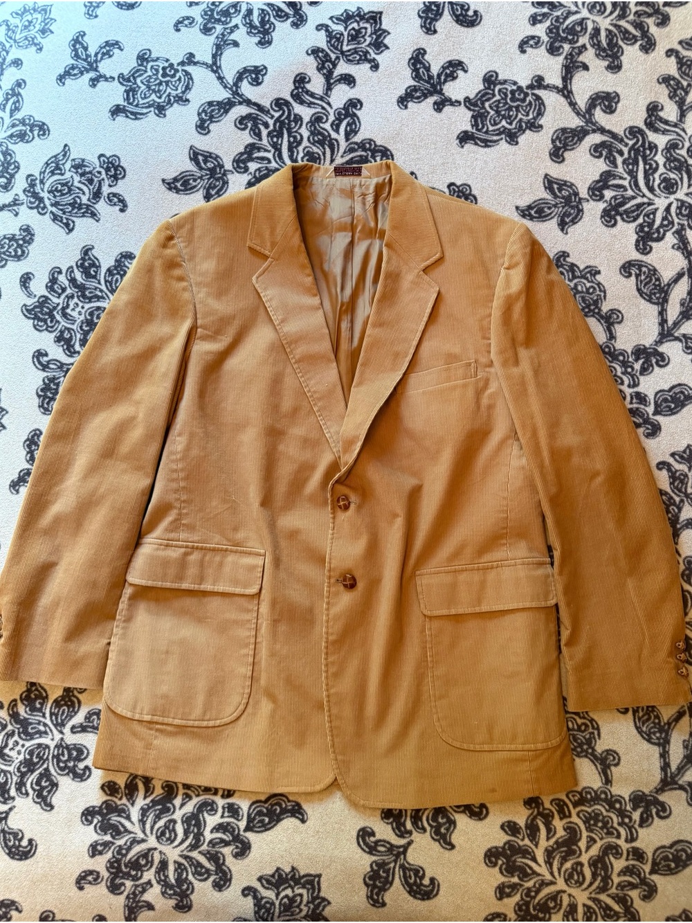 Men's Tan Corduroy Blazer